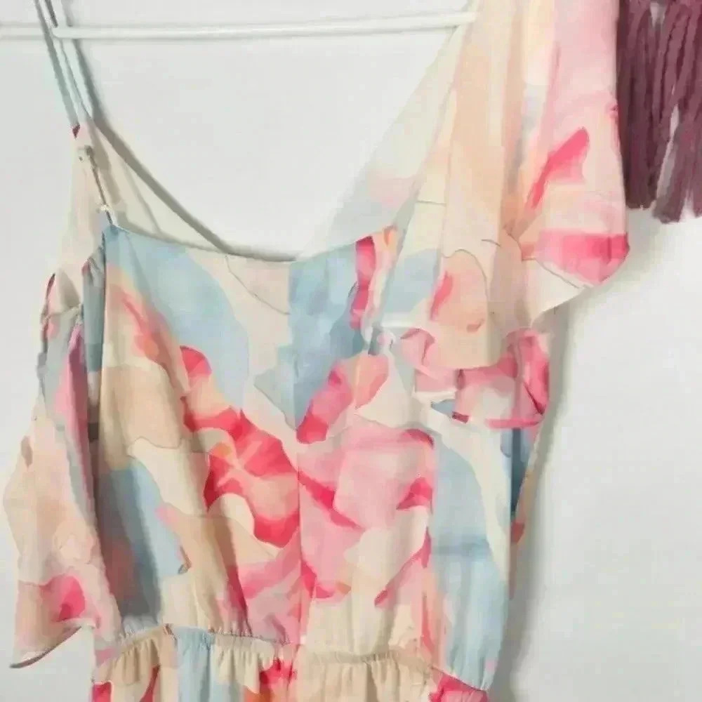 1. State One Shoulder Ruffle Romper‎ Size Small - Picture 8 of 8